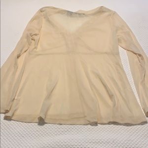 Brand new sheer long sleeve top